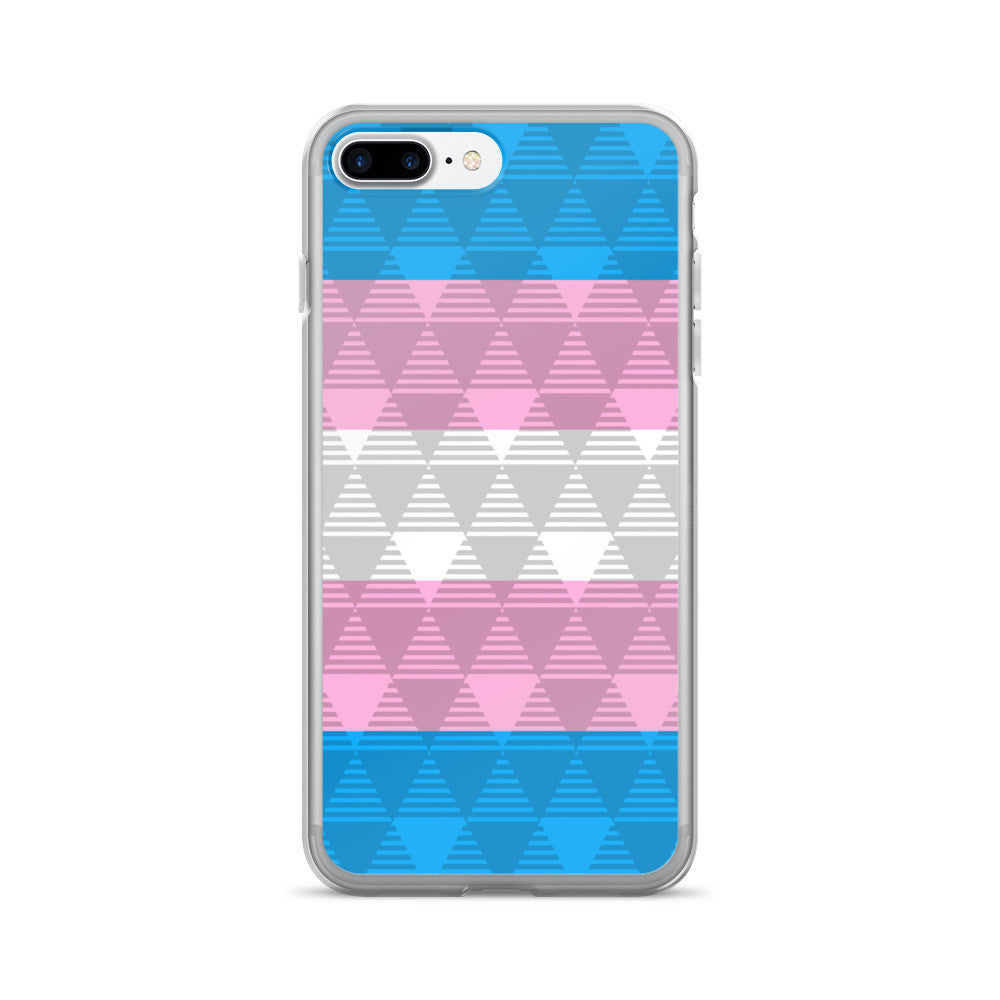Trans Pride Flag Faded iPhone 7/7 Plus Case, Phone Case, HEED THE HUM