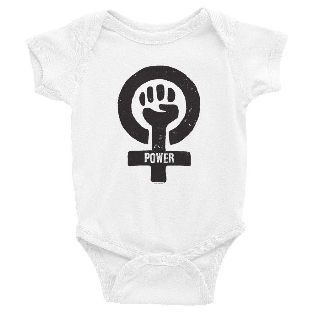 Feminist Power Infant Bodysuit, Baby, HEED THE HUM