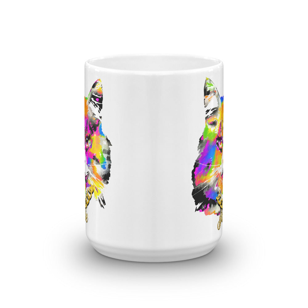 Pussy Pride Rainbow Mug, , HEED THE HUM