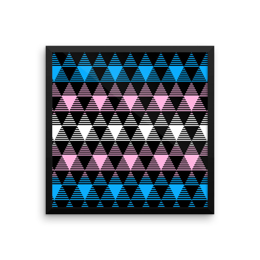 Trans Pride Flag Framed poster, Poster, HEED THE HUM