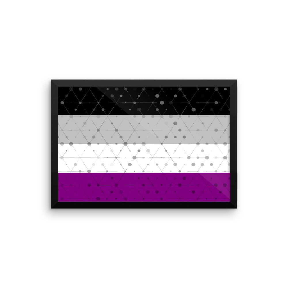 Asexual Flag Framed poster art, Poster, HEED THE HUM