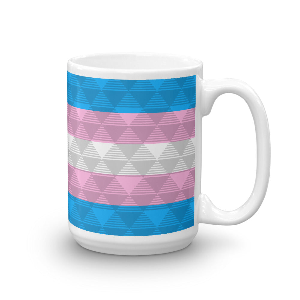 Trans Pride Flag Mug - LGBTQ, Mugs, HEED THE HUM