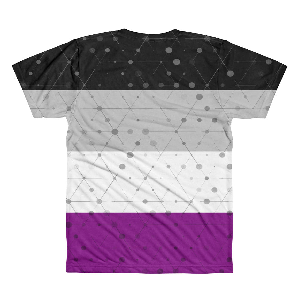 Asexual Flag All-Over Printed Unisex T-Shirt, Shirt, HEED THE HUM