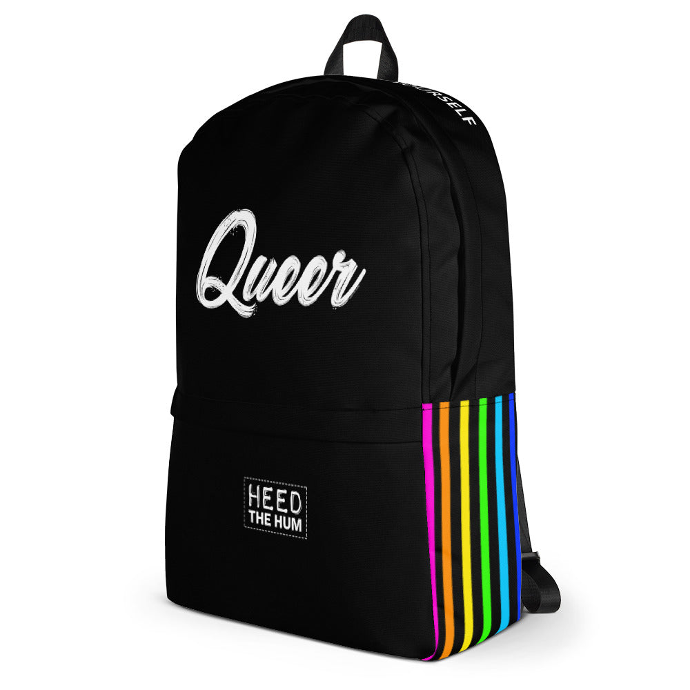 Queer Pride Unisex Backpack, , HEED THE HUM