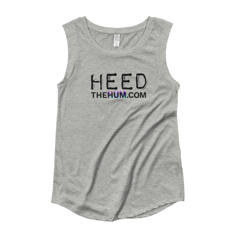 HEED THE HUM Logo Women's Cut Cap Sleeve Shirt, Shirt, HEED THE HUM