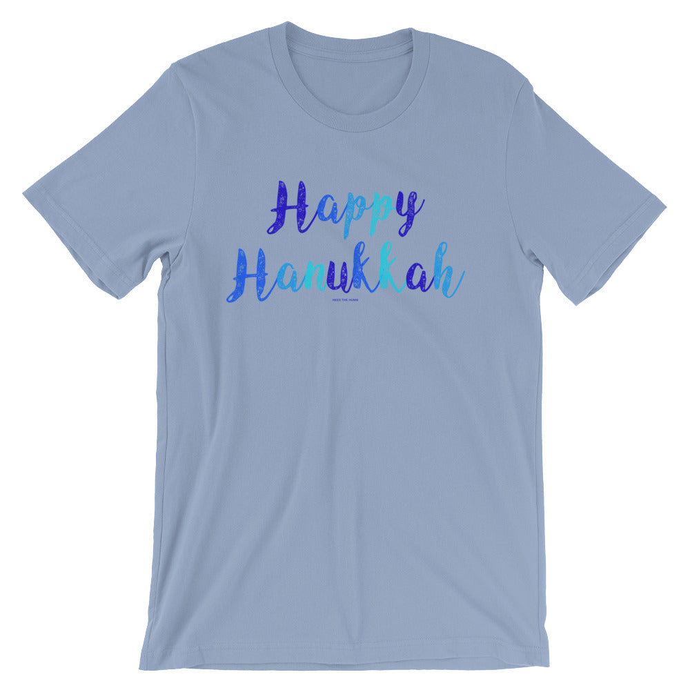 Happy Hanukkah Short-Sleeve Unisex T-Shirt, Shirts, HEED THE HUM
