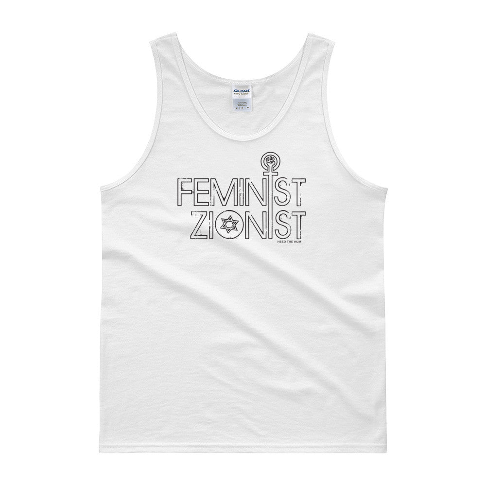 Feminist Zionist Unisex Tank top, Shirts, HEED THE HUM
