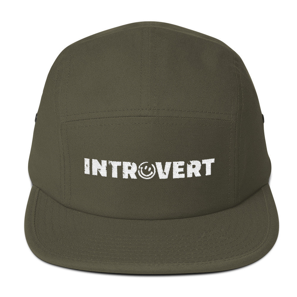 Introvert Five Panel Cap Hat, Hats, HEED THE HUM
