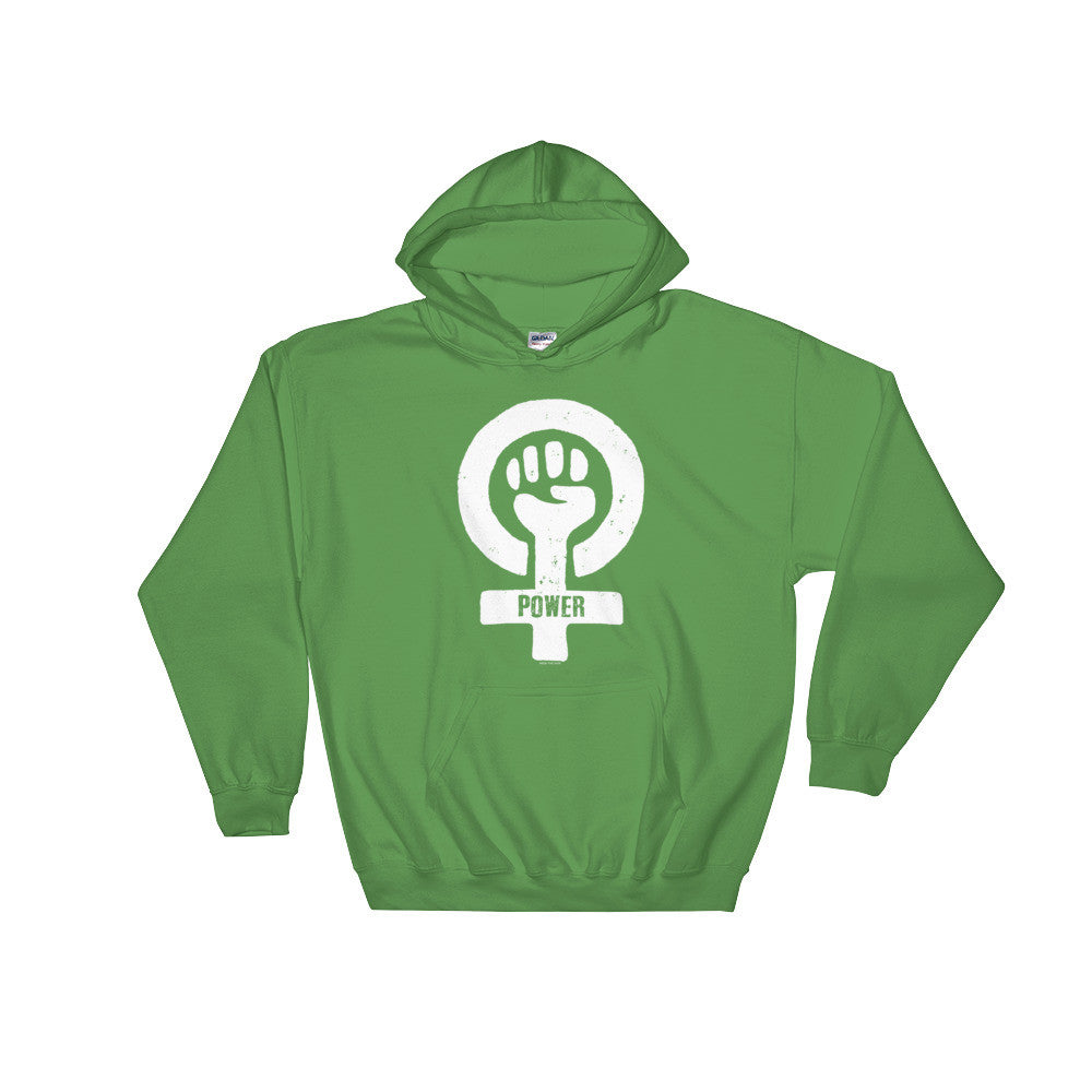 Feminist Power Unisex Hooded Sweatshirt, Shirts, HEED THE HUM