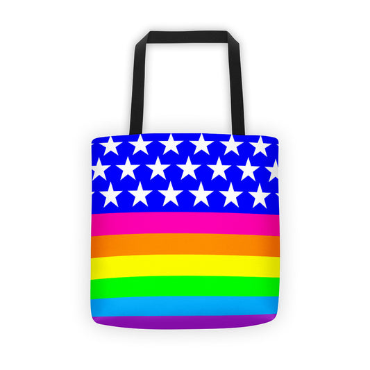 LGBTQ Queer Rainbow Pride Flag Tote bag, Tote Bag, HEED THE HUM