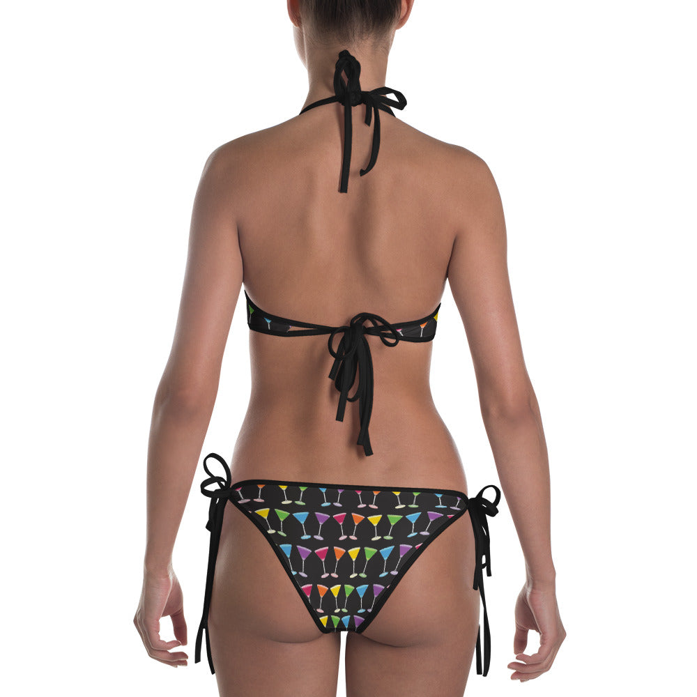 Martini Pride Party Bikini - LGBTQ, swimwear, HEED THE HUM