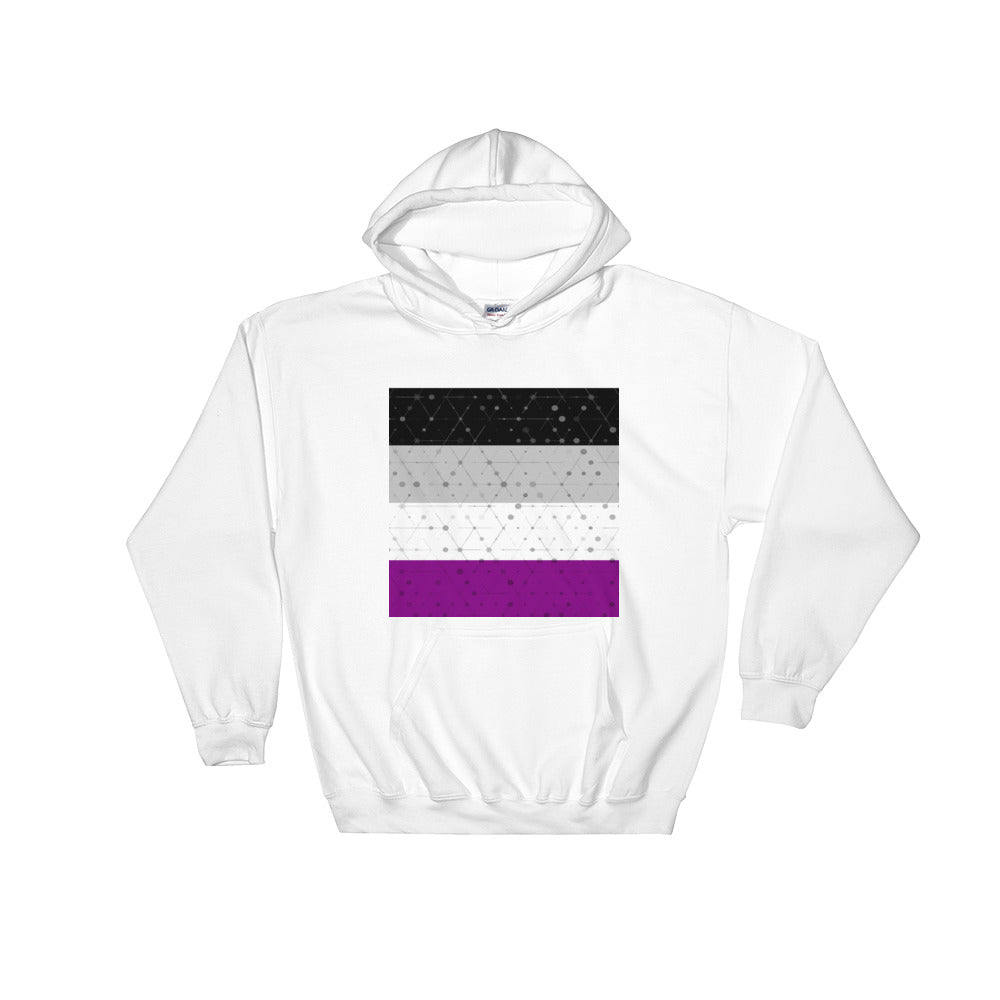 Asexual Flag Hoodie Hooded Sweatshirt, Sweatshirt, HEED THE HUM