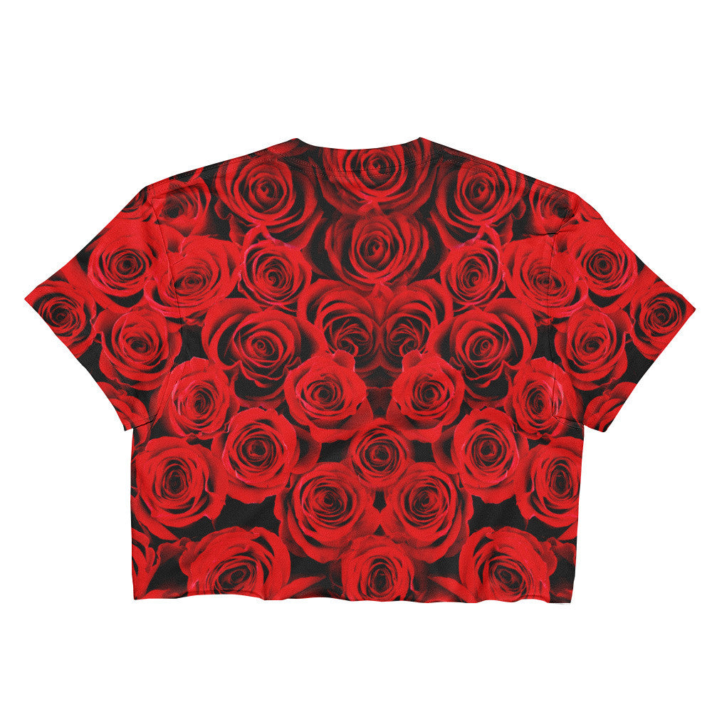 Roses Resist Red Crop Top, Shirts, HEED THE HUM