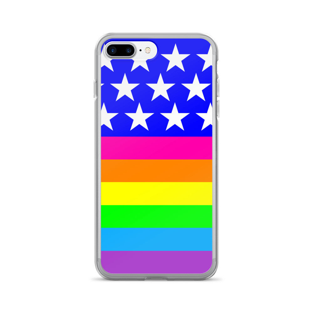 LGBTQ Queer Rainbow Pride Flag iPhone 7/7 Plus Case, Phone Case, HEED THE HUM
