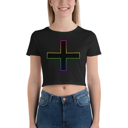 LGBTQIA+ Pride Crop Top Tee Shirt