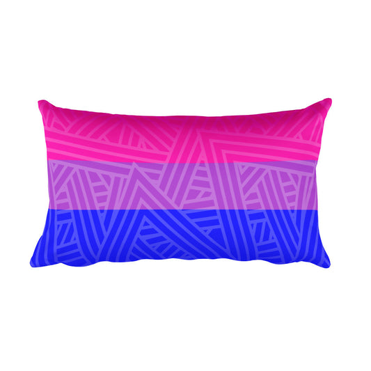 Bisexual Pride Flag Rectangular Pillow | LGBTQ, Pillow, HEED THE HUM