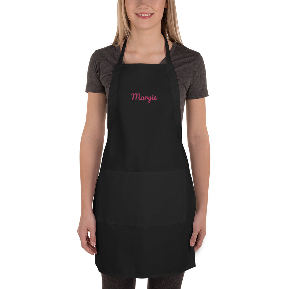 Margie Embroidered Apron, , HEED THE HUM