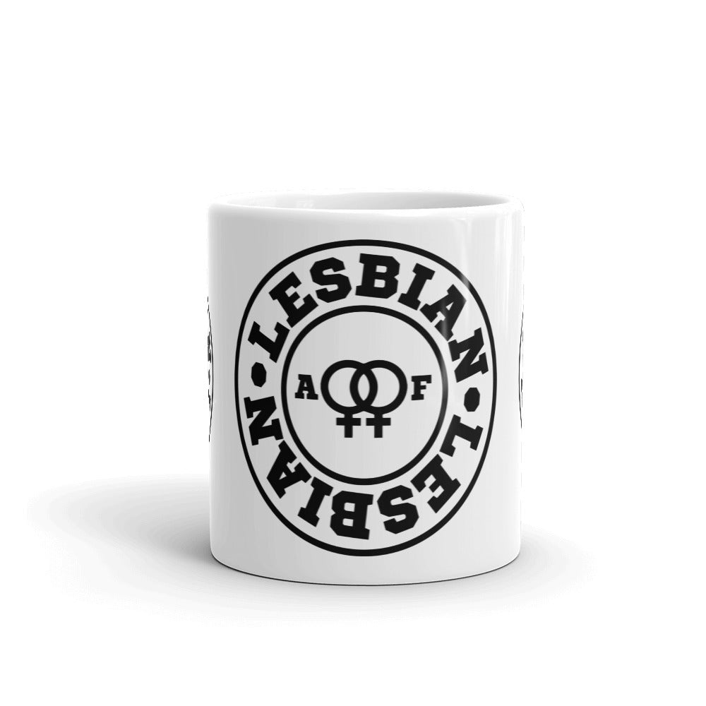 Lesbian AF Pride Mug - LGBTQ, Mugs, HEED THE HUM
