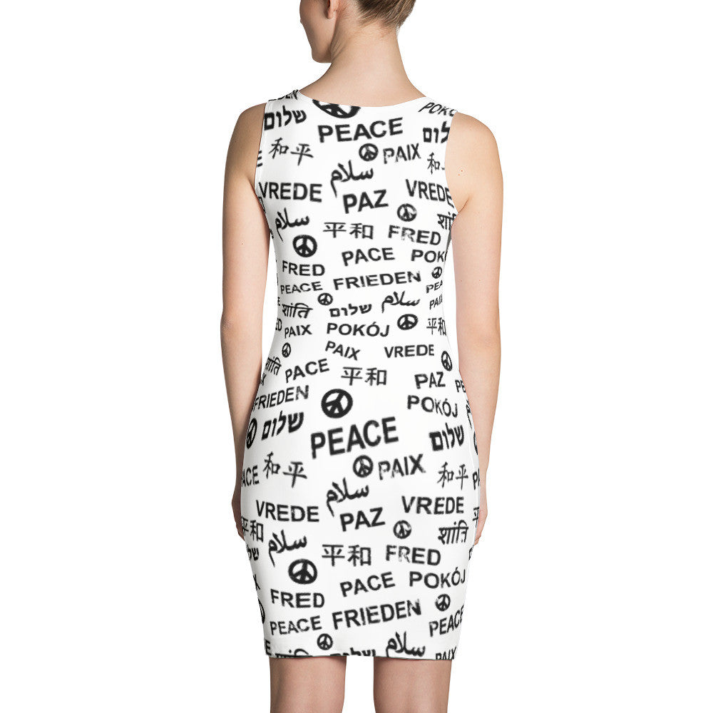 Peace All-over Print Cut & Sew Dress, Dress, HEED THE HUM