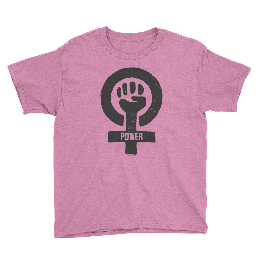 Feminist Power Youth T-Shirt, Kids, HEED THE HUM