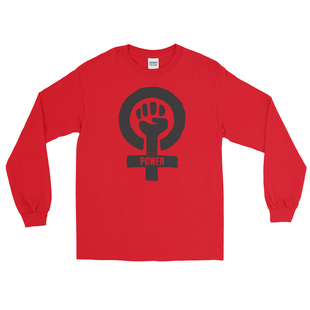 Feminist Power Unisex Long Sleeve Shirt, Shirts, HEED THE HUM
