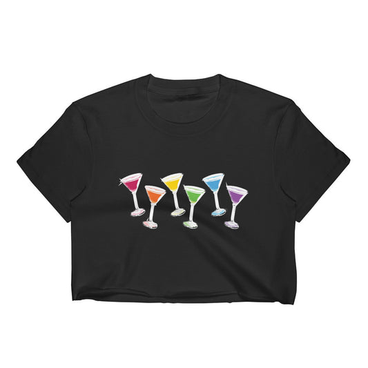 Martini Pride Party Crop Top, Shirts, HEED THE HUM