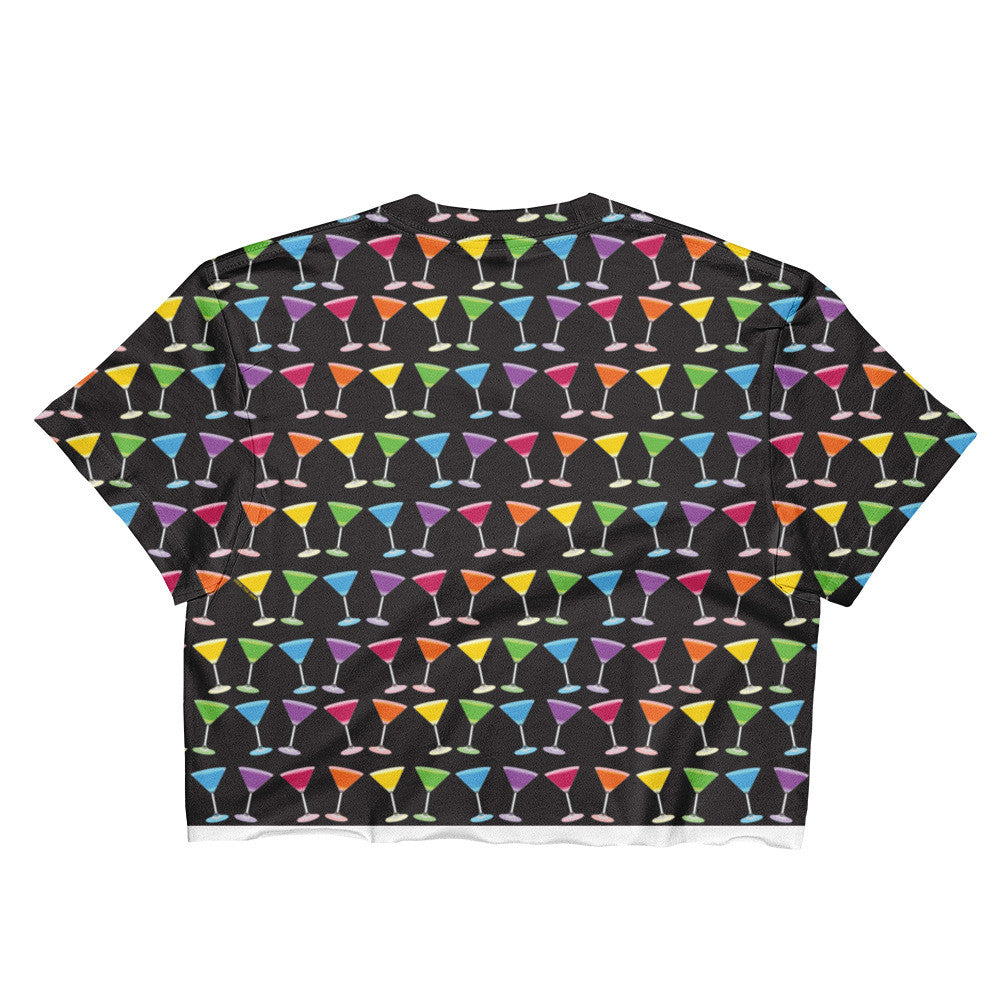 Martini Pride Party (double sided) Crop Top, Shirts, HEED THE HUM