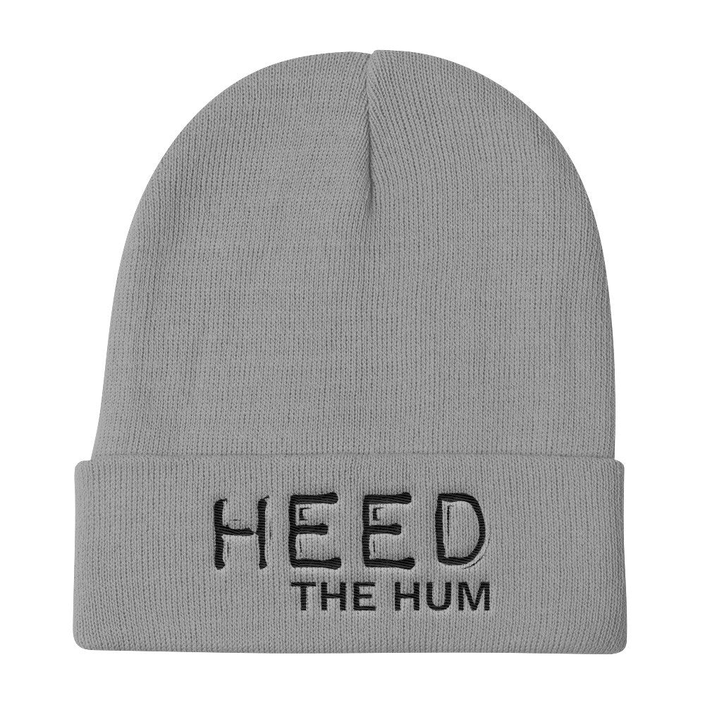 Heed The Hum Knit Beanie Hat, Hats, HEED THE HUM
