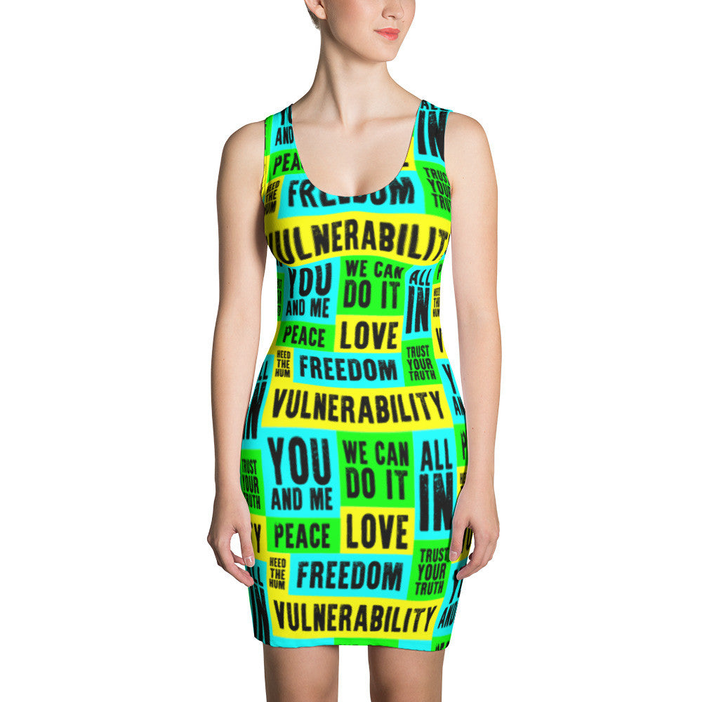 Vulnerability Sublimation Fitted Dress, Dress, HEED THE HUM
