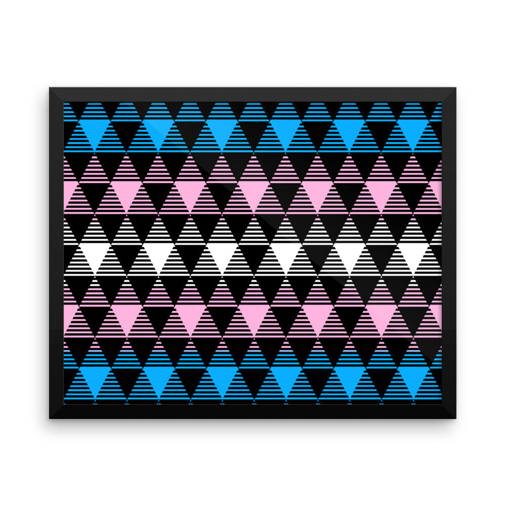 Trans Pride Flag Framed poster, Poster, HEED THE HUM