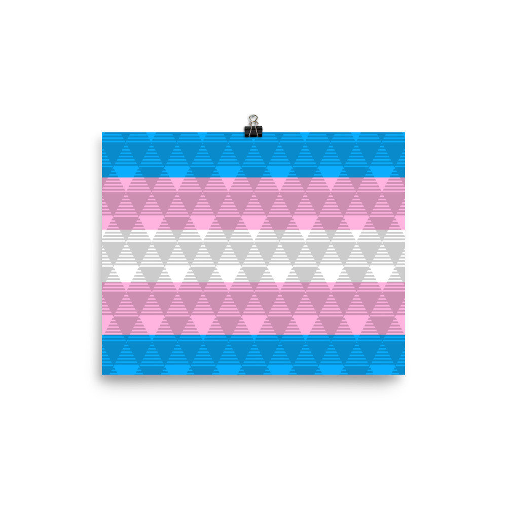 Trans Pride Flag Poster, Poster, HEED THE HUM