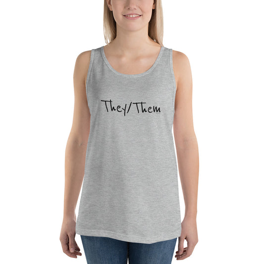 They/Them Unisex Trans Tank Top, Shirt, HEED THE HUM