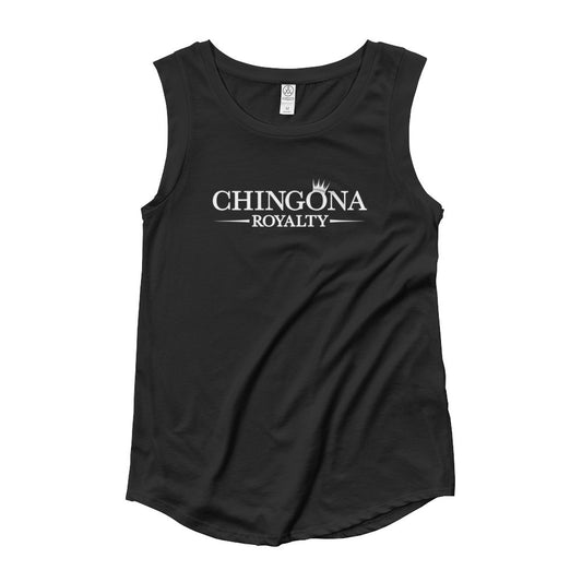 Chingona Royalty Woman's Cap Tank Top Shirt, Shirts, HEED THE HUM
