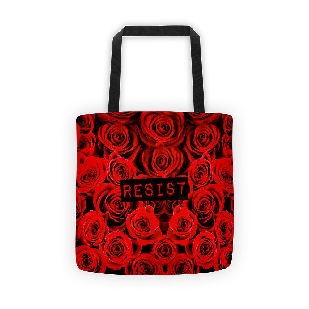 Roses Resist Tote bag, Tote Bag, HEED THE HUM