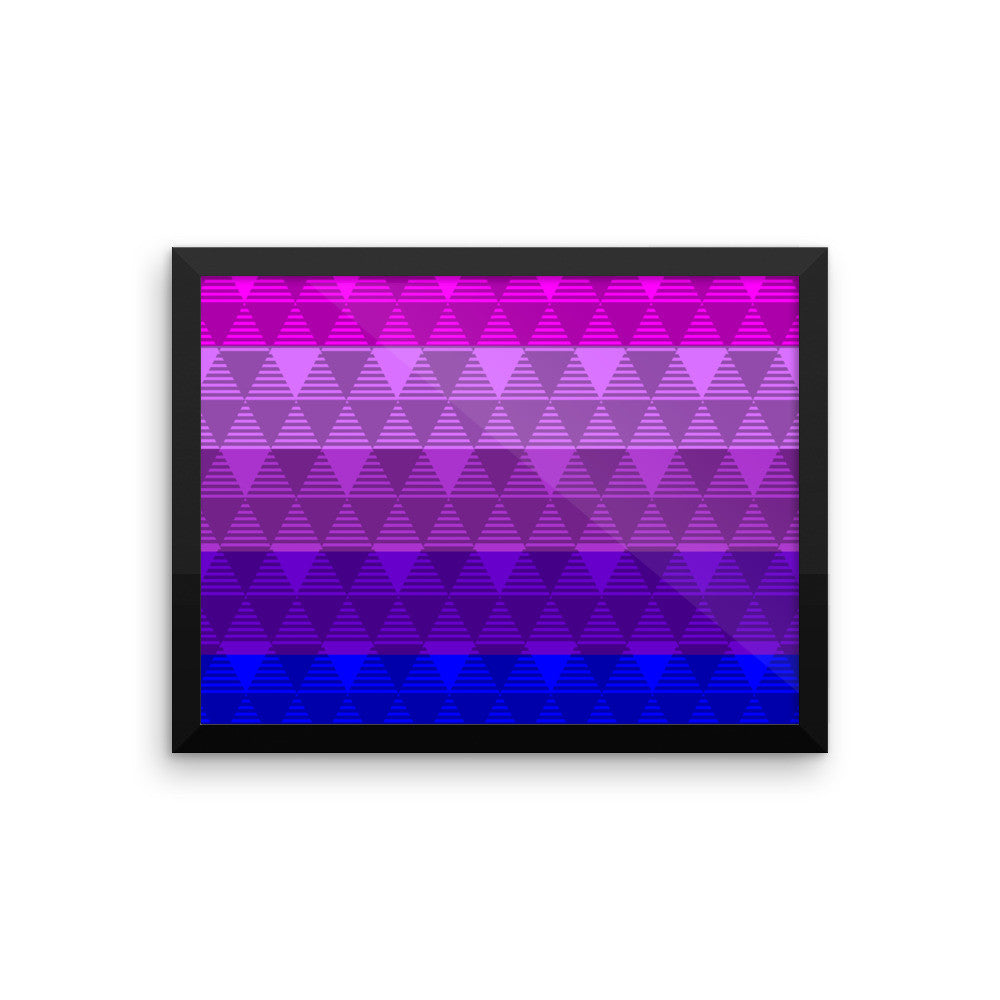 Trans Flag Framed poster, Poster, HEED THE HUM