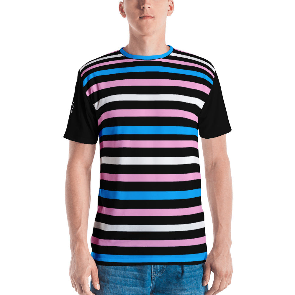 Trans Pride Flag Striped Unisex T-shirt, Shirt, HEED THE HUM