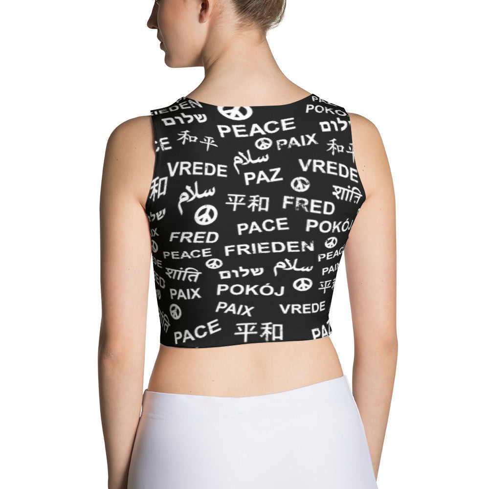 Peace Sublimation Crop Top (double sided), Shirt, HEED THE HUM