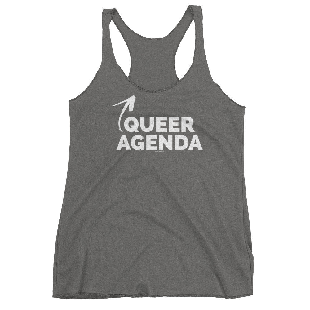 Queer Agenda Women's Cut Tank Top, Shirts, HEED THE HUM