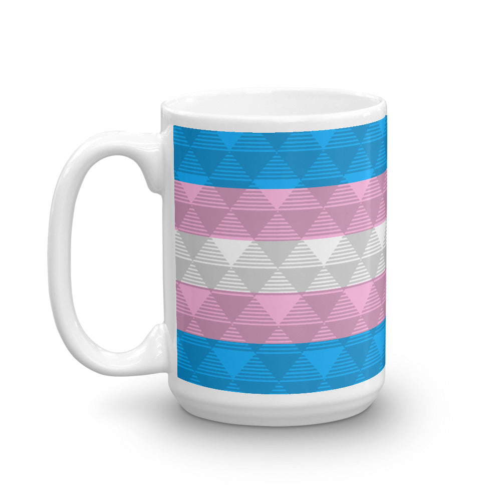 Trans Pride Flag Mug - LGBTQ, Mugs, HEED THE HUM