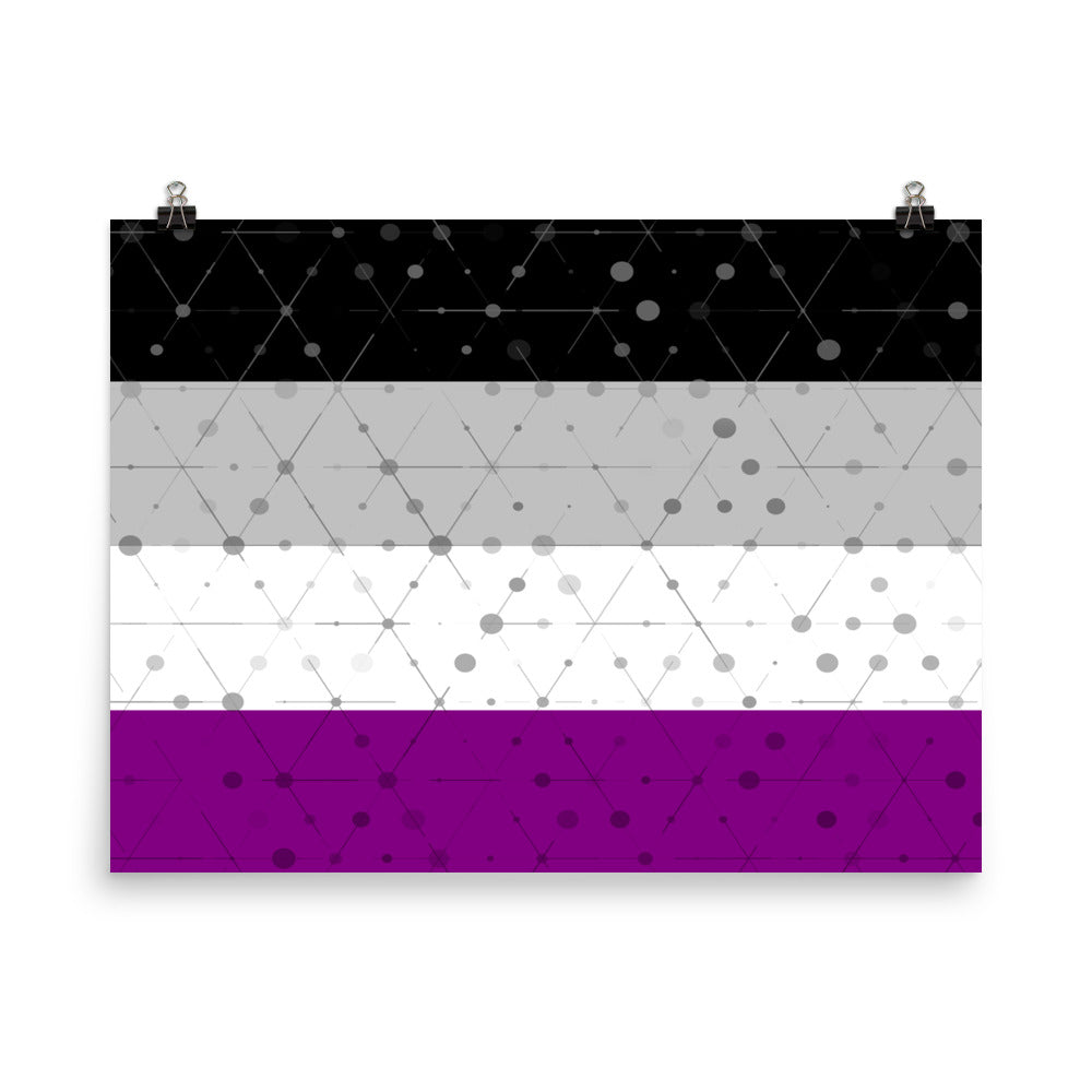 Asexual Flag Poster Art, Poster, HEED THE HUM