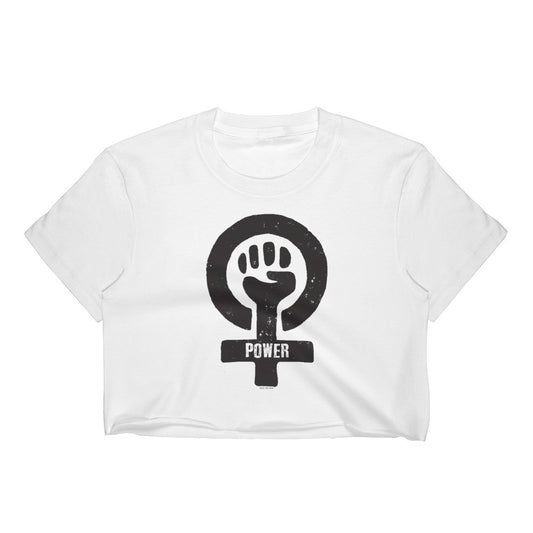 Feminist Power Crop Top, Shirts, HEED THE HUM
