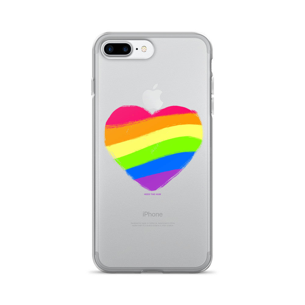 Rainbow Heart iPhone 7/7 Plus Case - Pride, Phone Case, HEED THE HUM