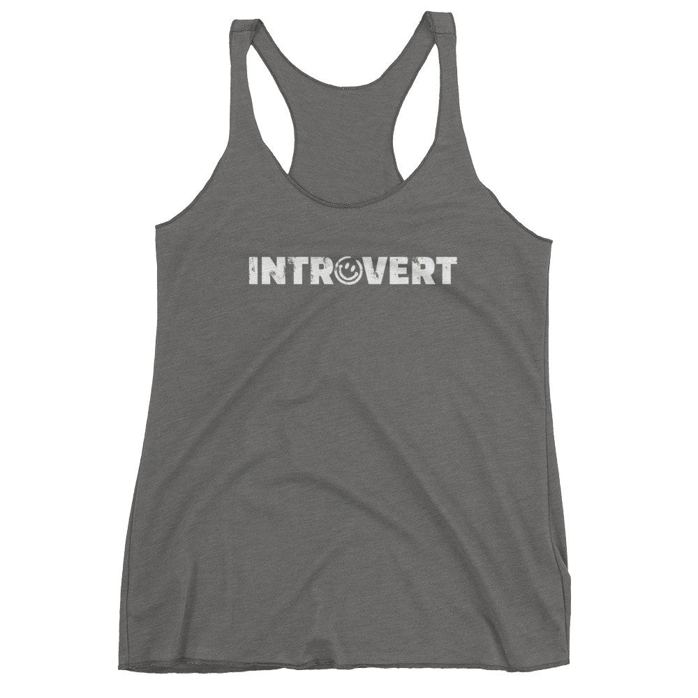 Introvert Smiley Women's Tank Top, Shirts, HEED THE HUM