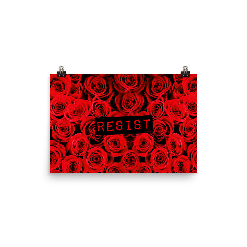 Roses Resist Poster, Poster, HEED THE HUM