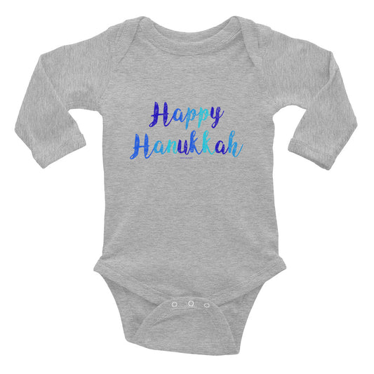 Happy Hanukkah Infant Long Sleeve Bodysuit Onesie, Baby, HEED THE HUM