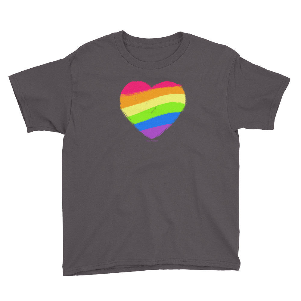 LGBTQ Queer Pride Heart Youth T-Shirt, Shirts, HEED THE HUM