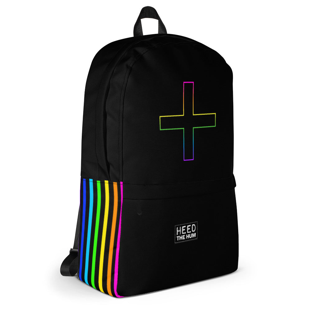 Rainbow Plus Unisex Backpack - LGBTQIA+, backpack, HEED THE HUM
