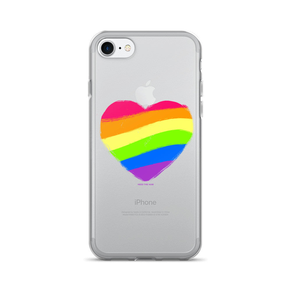 Rainbow Heart iPhone 7/7 Plus Case - Pride, Phone Case, HEED THE HUM