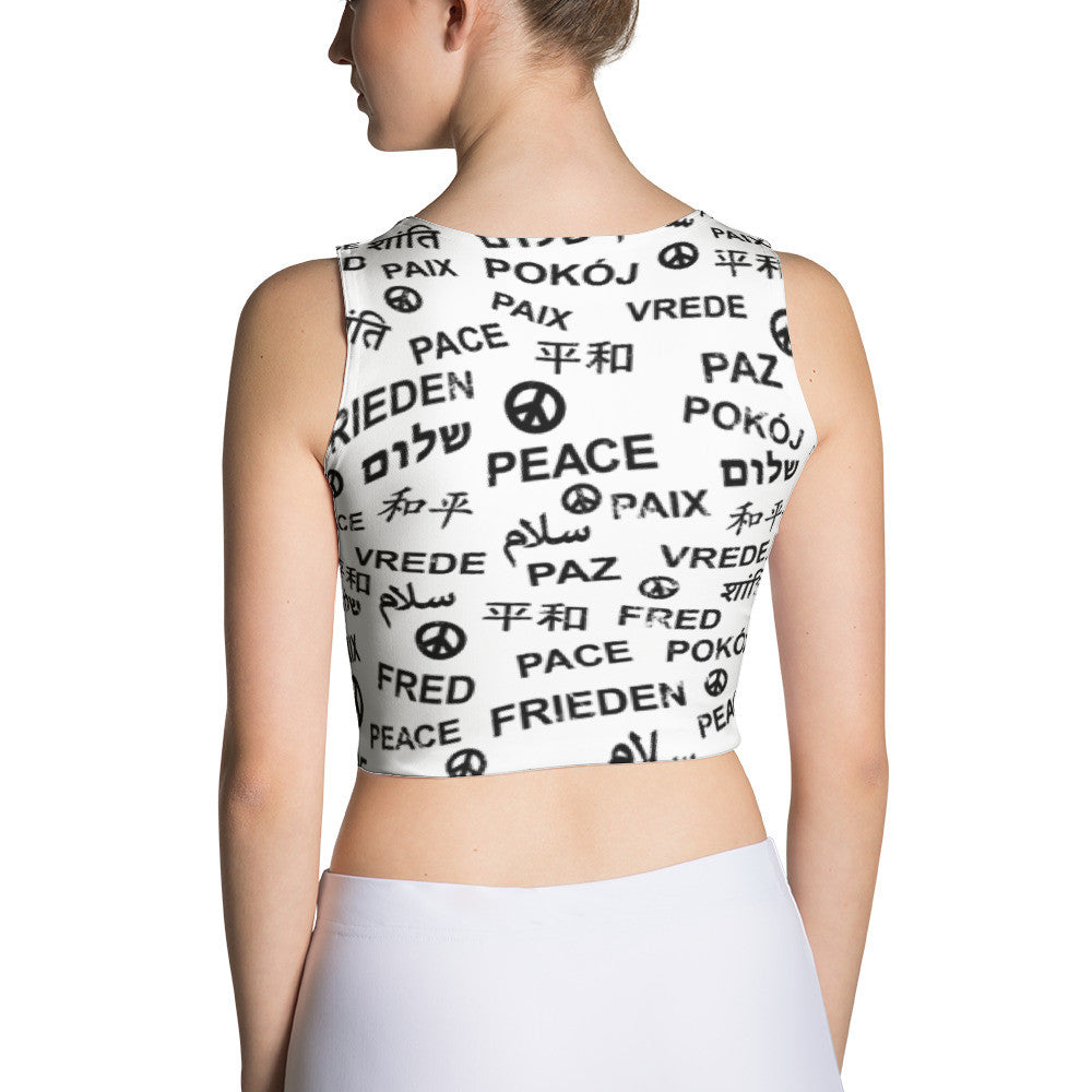 Peace All-over Print Cut & Sew Crop Top, Shirts, HEED THE HUM