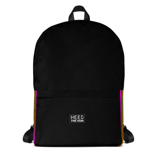 LGBTQIA+ Rainbow Pride Striped Backpack, backpack, HEED THE HUM